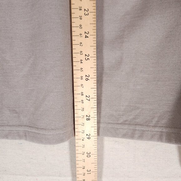 LL Bean Signature Short Sleeve Side Tie Gray Sweatshirt Womens Large Sporty - Picture 5 of 15